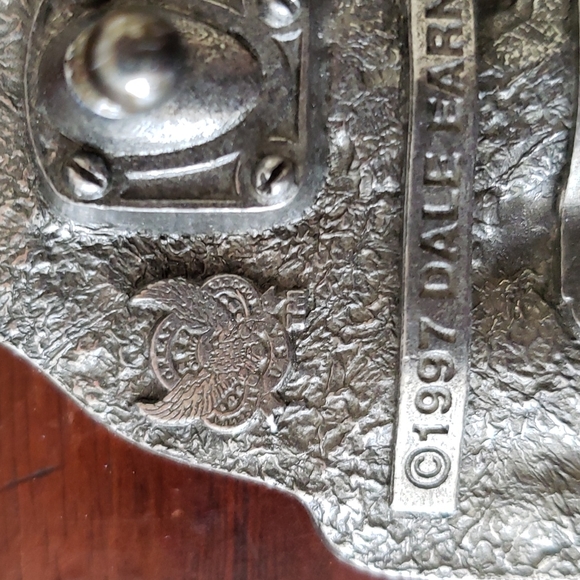 Vintage 1997 Dale Earnhardt Pewter Belt Buckle - Picture 6 of 13